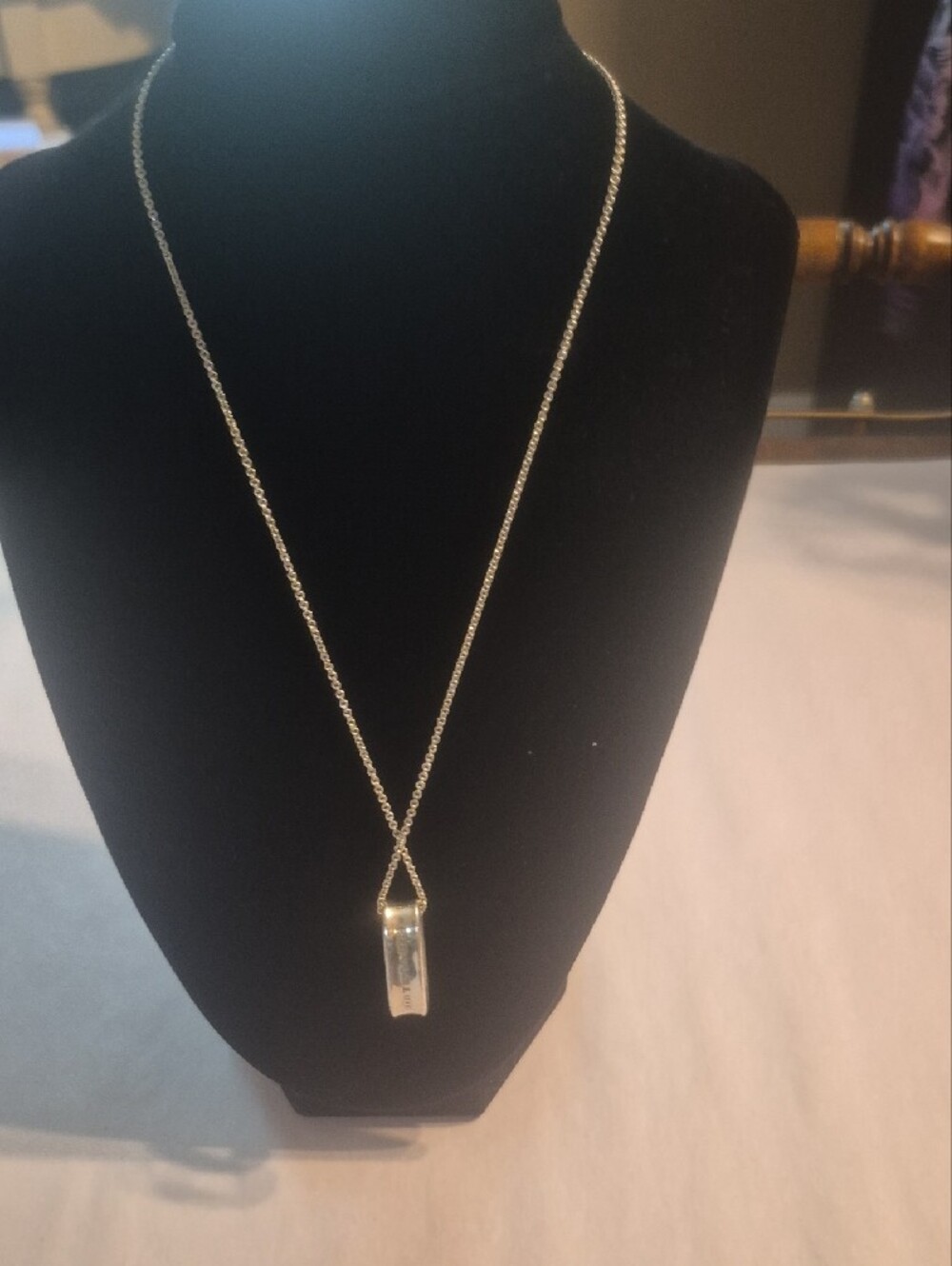 Tiffany&CO. Sterling Silver Pendant Necklace Authentic - Picture 3 of 6